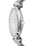 Emporio Armani Gianni T-Bar Quartz Silver Dial Silver Steel Strap Watch For Women - AR11445