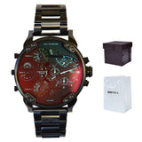 Diesel Mr Daddy 2.0 Chronograph Black Dial Black Steel Strap Watch For Men - DZ7395