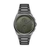 Hugo Boss Steer Chronograph Grey Dial Grey Steel Strap Watch For Men - 1514045