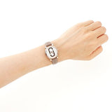 Marc Jacobs Corie White Dial Brown Leather Strap Watch for Women - MJ1581