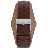 Fossil Coachman Chronograph Black Dial Brown Leather Strap Watch for Men - CH2891