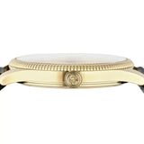 Gucci G Timeless Quartz Silver Dial Black Leather Strap Watch For Women - YA1264181