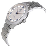 Omega De Ville Prestige Co-Axial Rhodium Silver Dial Silver Steel Strap Watch for Men - 424.10.40.20.02.001