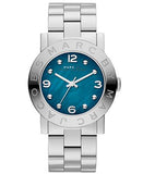 Marc Jacobs Amy Blue Dial Silver Steel Strap Watch for Women - MBM3272