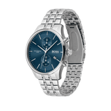 Hugo Boss Associate Chronograph Blue Dial Silver Steel Strap Watch for Men - 1513839