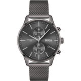 Hugo Boss Associate Chronograph Grey Dial Grey Mesh Bracelet Watch for Men - 1513870