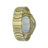 Hugo Boss Trophy Chronograph White Dial Gold Steel Strap Watch for Men - 1513631