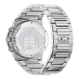 Salvatore Ferragamo Sapphire Chrono Green Dial Silver Steel Strap Watch for Men - SFME00421