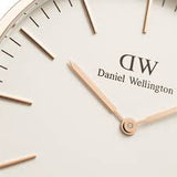 Daniel Wellington Classic Bristol White Dial Brown Leather Strap Watch For Men - DW00100009