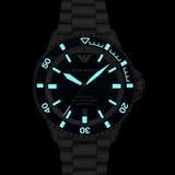 Emporio Armani Sea Explorer Blue Dial Silver Steel Strap Watch for Men - AR60087