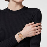 Versace Reve Analog Rose Gold Dial Two Tone Steel Strap Watch for Women - VE8B00424
