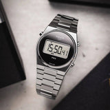 Tissot Digital Quartz Black Dial Silver Steel Strap Watch for Men - T137.463.11.050.00