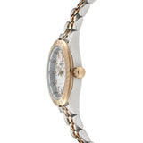 Versace V-Code Analog White Dial Two Tone Steel Strap Watch for Women - VE8I00624