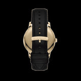 Emporio Armani Minimalist Green Dial Black Leather Strap Watch for Men - AR11601