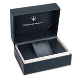 Maserati Attrazione Chronograph Blue Dial Grey Steel Strap Watch for Men - R8853151012