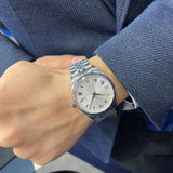 Tissot Ballade Powermatic 80 COSC Silver Dial Silver Steel Strap Watch for Men - T156.408.11.033.00