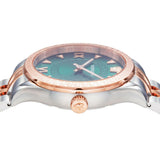 Versace Hellenyium Quartz Green Dial Two Tone Steel Strap Watch for Women - VE2S00422