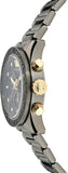 Versace Greca Dome Chronograph Black Dial Grey Steel Strap Watch for Men - VE6K00623