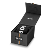 Hugo Boss Grand Prix Chronograph Green Dial Two Tone Steel Strap Watch for Men - 1514227