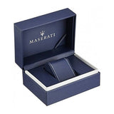 Maserati Velocità Chronograph Blue Dial Black Steel Strap Watch for Men - R8873652004