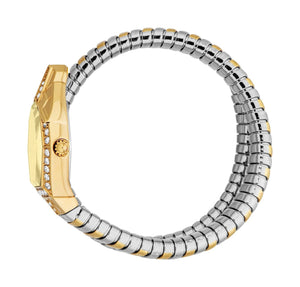 Just Cavalli Ornato Gold Dial Two Tone Steel Strap Watch for Women - JC1L303M0055