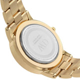Daniel Wellington Iconic Link White Dial Gold Steel Strap Watch For Men - DW00100343