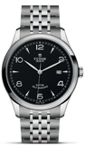 Tudor 1926 Automatic Black Dial Silver Steel Strap Watch for Men - M91650-0002