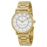 Marc Jacobs Roxy White Dial Gold Steel Strap Watch for Women - MJ3522