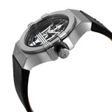 Maserati Potenza Automatic Black Dial Black Leather Strap Watch For Men - R8821108038