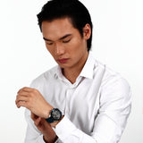 Maserati Traguardo Chronograph Blue Dial Black Silicone Strap Watch For Men - R8871612046