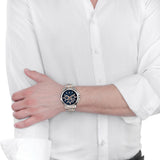 Maserati Successo Chronograph Blue Dial Two Tone Steel Strap Watch For Men - R8873621008