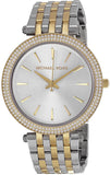 Michael Kors Darci Silver Dial Two Tone Steel Strap Watch for Women - MK3215