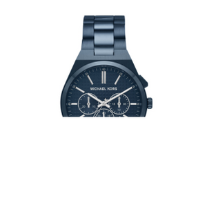 Michael Kors Lennox Chronograph Blue Dial Blue Steel Strap Watch For Women - MK9147