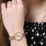 Michael Kors Portia Rose Gold Dial Rose Gold Steel Strap Watch for Women - MK3640