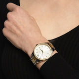 Michael Kors Layton Quartz Silver Dial Two Tone Steel Strap Watch For Women - MK6899