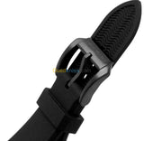 Emporio Armani Diver Chronograph Black Dial Black Silicone Strap Watch For Men - AR11515