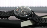 Emporio Armani Meccanico Automatic Black Dial Black Mesh Bracelet Watch For Men - AR60025