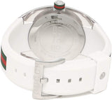 Gucci Sync XXL White Dial White Rubber Strap Watch For Men - YA137102