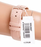 Michael Kors Corey Analog Rose Gold Dial Pink Leather Strap Watch For Women - MK2987