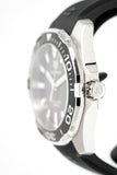 Tag Heuer Aquaracer Quartz Black Dial Black Rubber Strap Watch for Men - WAY101A.FT6141