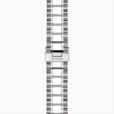Tudor Style Automatic Black Dial Silver Steel Strap Watch for Men - M12710-0003